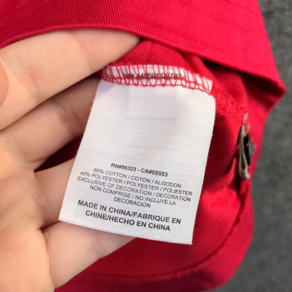 Tiger Woods Dri-Fit Men's US Open Pebble Beach Polo Shirt Red XXL Short Sleeve - Picture 11 of 14